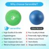 Serenilite Stress Balls for Adults, Squeeze Ball for Hand Therapy, Stress Ball, Hand Exercisers for Therapy & Grip Strengthening, Physical Therapy Balls, Hand Grip Strengthener.