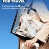 Oralfree Water Dental Flosser Cordless for Teeth Cleaning - 4 Modes Oral Irrigator 300ML Braces Flossers Cleaner, Rechargeable Portable IPX7 Waterproof Powerful Battery for Travel Home