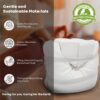 Syrinx Meditation Cushion - Organic Buckwheat Hull-Filled Cushion with Wedge Blocks, Perfect for Yoga, Meditation, Zen Practice, and Posture Support