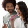 Philips Sonicare 4100 Rechargeable Electric Toothbrush, with Pressure Sensor, 2 Intensity Settings, SmarTimer and QuadPacer, 14-Day Battery Life, Deep Pink, Model HX3681/26