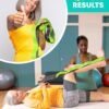 Stretching Strap with Loops - Non Elastic Stretch Band for Physical Therapy, Yoga Strap for Stretching Equipment, Stretch Bands for Exercise and Flexibility - Fascia, Hamstring & Leg Stretcher Belt