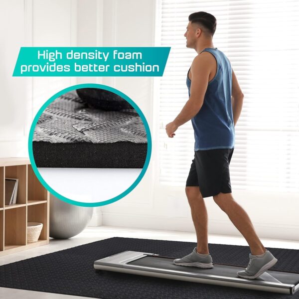 Yes4All 12, 16, 36 SQ. FT Puzzle/Interlocking Exercise Mat Tiles for Home Gym, Exercise EVA Foam Floor Padding with Border for Workout Equipment