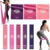 Resistance Bands for Working Out, Set of Elastic Bands for Exercise, Physical Therapy, Strength Training, Pilates, Fitness, Yoga, and Home Workouts, Bandas de Resistencia para Hacer Ejercicio