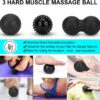 Foam Roller Set - High Density Back Roller, Muscle Roller Stick,2 Foot Fasciitis Ball, Stretching Strap, Massage Ball for Whole Body Physical Therapy & Exercise, Yoga, Back Pain, Leg, Deep Tissue