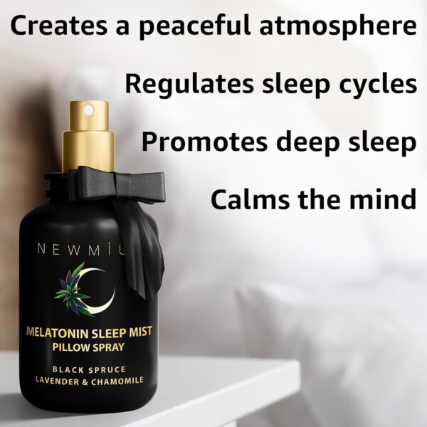 Deep Sleep Pillow Spray Lavender Chamomile Essential Oil Aromatherapy Mist for Sleep Relaxation Calming Stress Relief Bedtime Shower Spray Luxury Gift