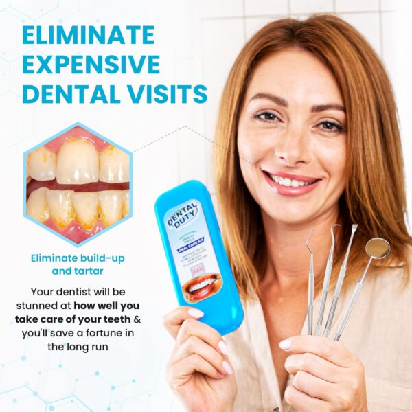 Dental Duty Dental Tools, Dental Pick for Teeth Cleaning Tools – Plaque Remover for Teeth with Teeth Cleaning Kit - Stainless Steel Dental Mirror for Teeth, Scraper and Scaler, (Aqua)