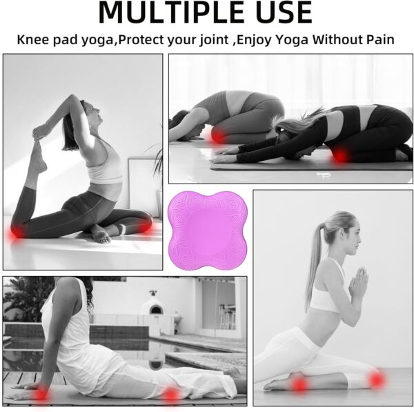 4PCS yoga knee pads, yoga wrist pads, yoga anti slip pads, Pilates support pads, designed to protect the balance of male and female knees, elbows, and wrists during exercise