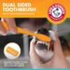 Arm & Hammer for Pets Fresh Breath Kit for Dogs | Contains Toothpaste, Toothbrush & Fingerbrush | Reduces Plaque & Tartar Buildup | Safe for Puppies, 3-Piece Kit, Vanilla Ginger Flavor