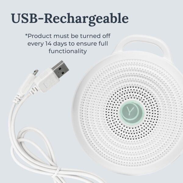 Yogasleep Rohm Portable White Noise Sound Machine, 3 Soothing Natural Sounds with Volume Control, Sleep Therapy For Adults, Kids & Baby, Noise Cancelling for Office Privacy & Meditation, Registry Gift
