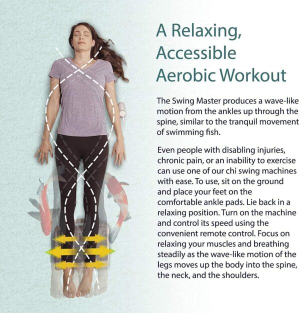 Daiwa Felicity Original Chi Swing Machine - Passive Aerobic Exerciser Swing Master with 15 Minute Auto-Off Function