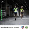 GoxRunx 2 Pack Reflective Vest Running Gear Ultralight Runner Safety Vest+Armbands & Bag