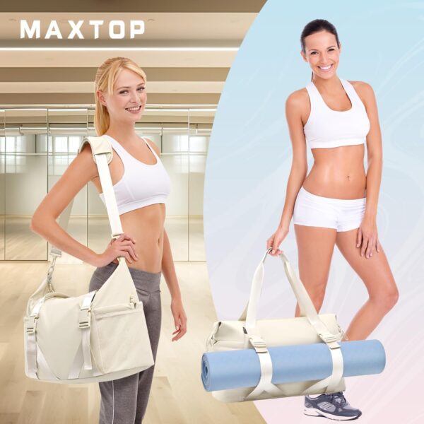 MAXTOP Gym Bag for Women Yoga Tote Bag Travel Duffle Bag Weekender Carry on Overnight Bags Personal Item Bag