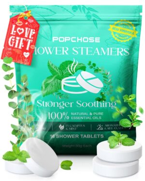 Shower Steamers Aromatherapy 16 Pack, Birthday Gifts for Women, Valentines Day Gifts for Her, Eucalyptus Shower Tablets Essential Oils, Self Care Gift for Mom, Men, Stress, Sinus Relief & Home SPA
