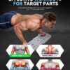 Push Up Board, Workout Equipment Home Gym,Exercise Equipment,Pushup Stands Strength Training,Portable Multi Function Foldable 20 in 1 Pull Up Bar Fitness