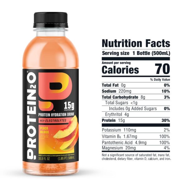 Protein2o 15g Whey Protein Isolate Infused Water, Ready To Drink, Gluten Free, Lactose Free, No Artificial Sweeteners, Flavor Fusion Variety Pack, 16.9 oz Bottle (Pack of 12)