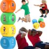 Fun Fitness Dice for Kids - Children's Workout Dice and Yoga Dice Set - Fitness Exercise Dice Game with Kids Yoga Poses - Childrens Foam Exercise Dice, Great Kids Exercise Equipment - Kids Ages 3+