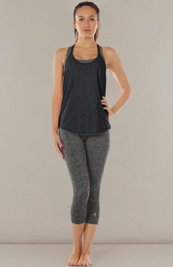 icyzone Workout Tank Tops for Women - Athletic Yoga Tops, T-Back Running Tank Top