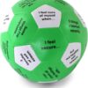 Self Esteem Thumball: Six Inch, Green/White, Foam, Vinyl, 1 Set, 1 Item, 1 Piece, 5.6 Ounces, Ages 8-Adult, Group Activity for Self Esteem Building