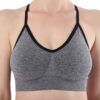 AKAMC Women's Cross Back Sport Bras,Adjustable Straps Padded Criss Cross Cropped Bras for Yoga Workout Fitness