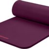 Retrospec Solana Yoga Mat 1" Thick With Nylon Carry Strap for Men & Women - Non Slip Exercise Mat for Home Yoga, Pilates, Stretching, Floor & Fitness Workouts