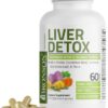 Bronson Liver Detox Advanced Detox & Cleansing Formula Supports Health Liver Function with Milk Thistle, Dandelion Root, Turmeric, Artichoke Leaf & More, Non-GMO, 60 Vegetarian Capsules