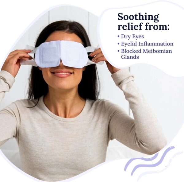 Rest: Self Heating Warm Compress for Dry Eyes | Heated Eye Mask for Fast Relief | No Microwave or Washcloth Needed | Travel Ready | 30 Count | FSA & HSA Eligible