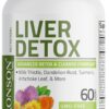 Bronson Liver Detox Advanced Detox & Cleansing Formula Supports Health Liver Function with Milk Thistle, Dandelion Root, Turmeric, Artichoke Leaf & More, Non-GMO, 60 Vegetarian Capsules