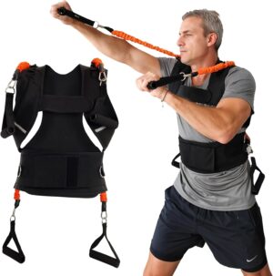 3-in-1 Vest for Muscle Training, Posture Correction, Waist Trainer - Full Body Fitness - Travel & Home Workout equipment
