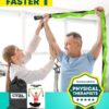 Stretching Strap with Loops - Non Elastic Stretch Band for Physical Therapy, Yoga Strap for Stretching Equipment, Stretch Bands for Exercise and Flexibility - Fascia, Hamstring & Leg Stretcher Belt