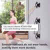 Resistance Band Wall Anchors, Wall Mounted Modular Hooking Platform, Workout Wall Mount Anchor, Training Anchor Mounted Hook Exercise Station for Home Gym Workouts,Yoga,Fitness,Strength Training,Black