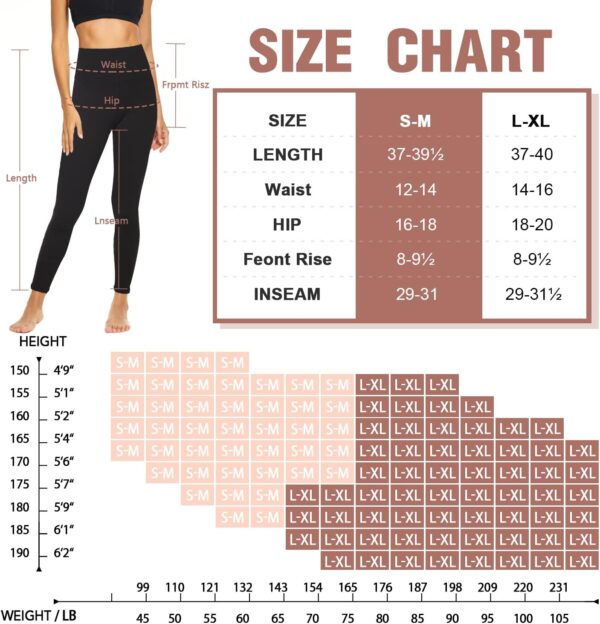 High Waisted Leggings for Women-Buttery Soft Tummy Control Yoga Pants for Workout Athletic