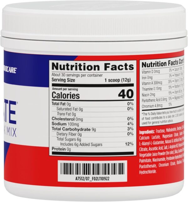 AdvoCare Rehydrate Electrolyte Drink Mix - Hydration & Recovery Drink with Sodium, Potassium & More - Fruit Punch, 12.7 oz