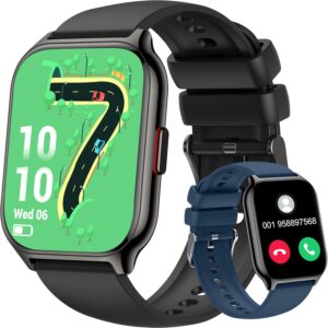 Smart Watch for Women Men(Dial/Answer Calls), 2.0" Fitness Tracker Watch with Heart Rate/Blood Pressure/Blood Oxygen Monitor for Android iOS
