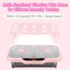 Vibration Plate Exercise Machine, Vibrate Fitness Platform for Weight Loss 120 Speeds Whole Body Workout Equipment with Resistance Bands Handles for Women Men Home Sport Gym