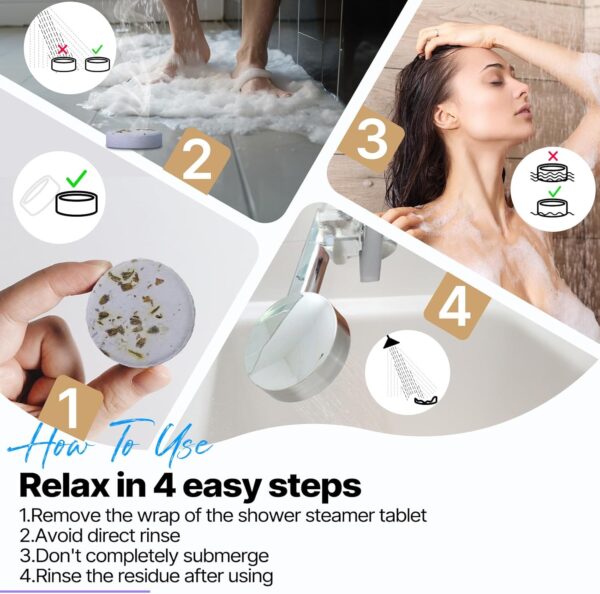 Shower Steamers Aromatherapy Birthday Gifts for Women - SWCANDY 8 Pcs Valentines Day Gifts for Her Mom Men Teen Adults Bath Bombs Self Care with Natural Essential Oils Relaxation Home SPA Mothers Day