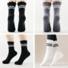 Pilates Socks with Grips for Women, 3 Pairs Grips Socks Pilates Non-slip Yoga Socks for Ballet, Dance, Workout