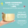 Tibetan Singing Bowl Set, Golden Master Bell Metal Grade, 6 Inches Pure Tone, Very Easy to Sing for Meditation Sound Chakra Yoga Healing, The Be Quiet Bowl by Circle Up (Mallet & Cushion Included)