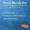 Focus MaculaPro - AREDS-Based Eye Vitamin-Mineral Supplement (180 ct. 90 Day Supply) AREDS-Based Vitamins for Non-Smokers - AREDS-Based Supplements