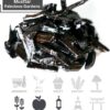 Muattar Fabulous Gardens 50g Incense (Soaked Agarwood Chips) | Use with Incense Burner with Charcoal or Electric Bukhoor Burner (Mabkhara) | Meditation Decor & Stress Relief Arabian Home Fragrance