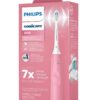 Philips Sonicare 4100 Rechargeable Electric Toothbrush, with Pressure Sensor, 2 Intensity Settings, SmarTimer and QuadPacer, 14-Day Battery Life, Deep Pink, Model HX3681/26