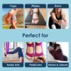 Tucketts Toeless Pilates Socks with Grips for Women, Non-Slip Barre Yoga Socks with Grips for Barefoot Workouts, Sizes 5-13