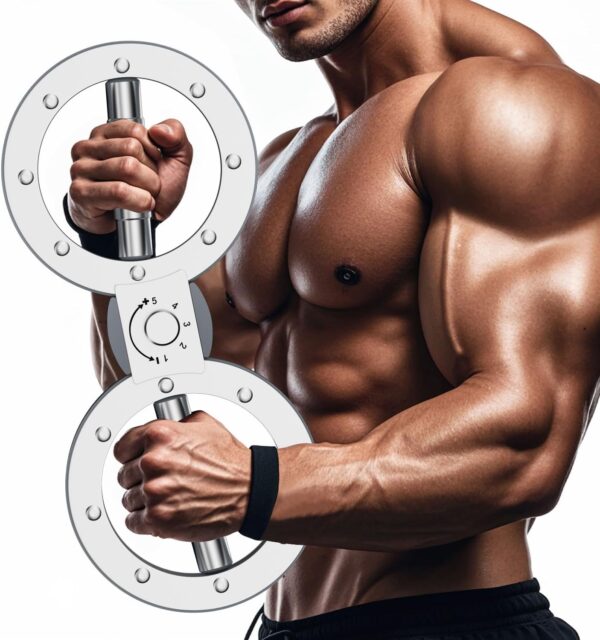 Burn Machine - Arm Exercise Equipment with 12LB Adjustable Resistance,Forearm Strength Trainer for Men&Women with 360 Degree Rotator