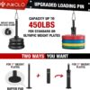 71znlgDw3L._AC_SL1500_.jpg Mikolo Upgraded Weight Lift Pulley System - LAT Pulley Attachments with Adjustable Length Cable for Full Body Training, Home Gym Set, 2023 Version
