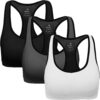 MIRITY Women Racerback Sports Bras - High Impact Workout Gym Activewear Bra