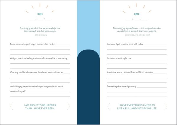The 5-Minute Gratitude Journal: Give Thanks, Practice Positivity, Find Joy