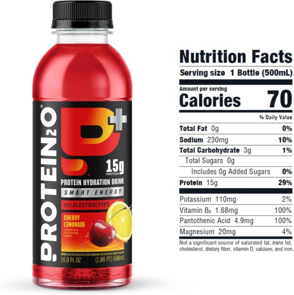 Protein2o 15g Whey Protein Isolate Infused Water Plus Caffeine, Sugar Free Energy Drink, Ready To Drink, Gluten Free, Lactose Free, Energy Variety Pack, 16.9 oz Bottle (12 Count)