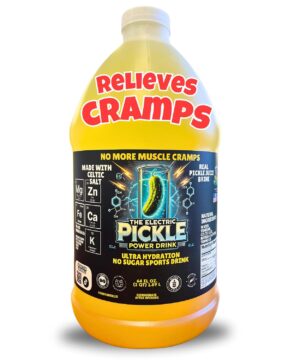 Electric Pickle Drink With Celtic Salt-Relieves Cramps & Dehydration-Electrolyte Hydration Formula Sports Drink-Dill Pickle Juice For Leg Cramps-0 Sugar 0 Carbs -Electrolytes-32 shots-Liquid Daily IV
