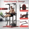 Compact Home Gym, Foldable Rowing Machines for Home, Strength Training with Pull Up Station, Power Rack, Dip Station for Full Body Home Workout