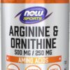 NOW Foods Sports Nutrition, Arginine & Ornithine 500/250 mg, Amino Acids, 250 Veg Capsules