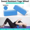 Yoga Wheel Set (11-in-1),Yoga Wheel Back Wheel for Back Pain, Yoga Blocks 2 Pack with Strap, Resistance Bands,Yoga Wheel Bag, Jump Rope, Perfect Yoga Accessory for Stretching and Improving Backbends